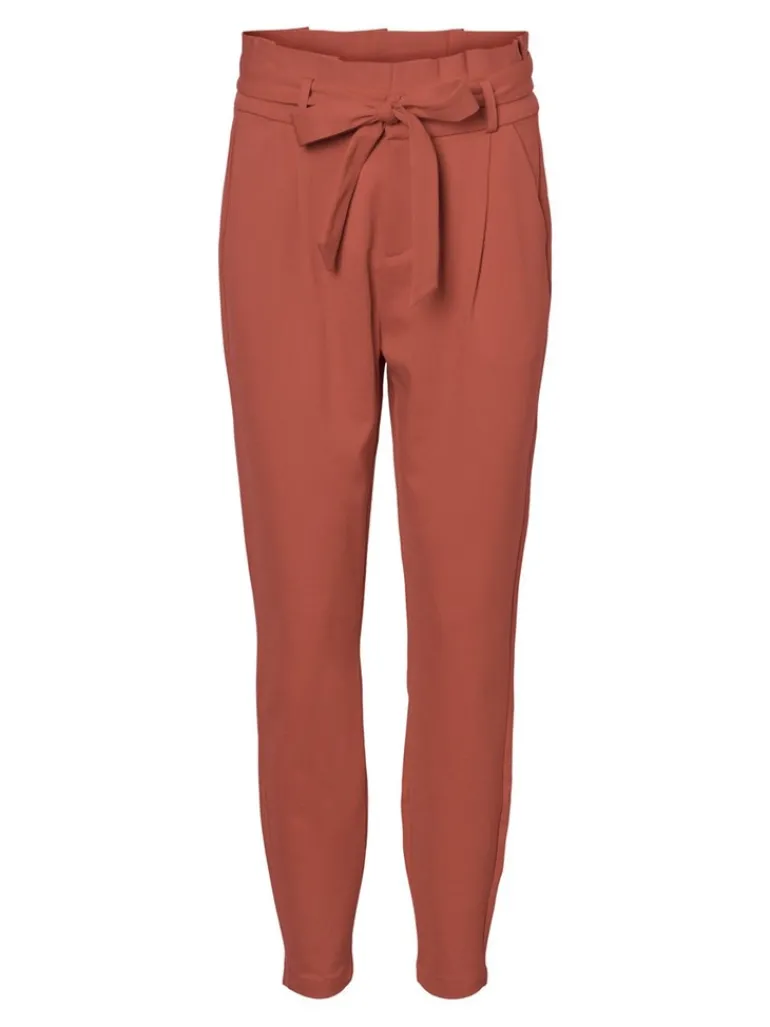 VMEVA HR LOOSE PAPERBAG PANT GA COLOR marsala
