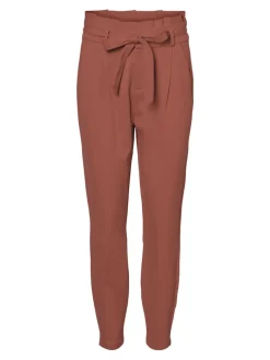 VMEVA HR LOOSE PAPERBAG PANT GA COLOR marsala
