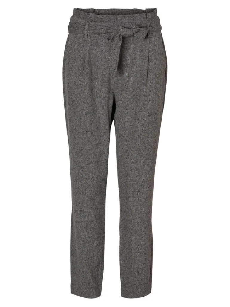 VMEVA HR LOOSE PAPERBAG SP PANT NOOS medium grey melange