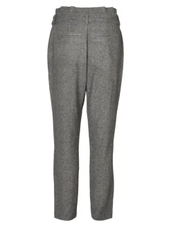 VMEVA HR LOOSE PAPERBAG SP PANT NOOS medium grey melange