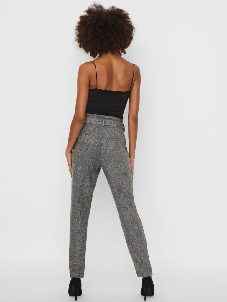 VMEVA HR LOOSE PAPERBAG SP PANT NOOS medium grey melange