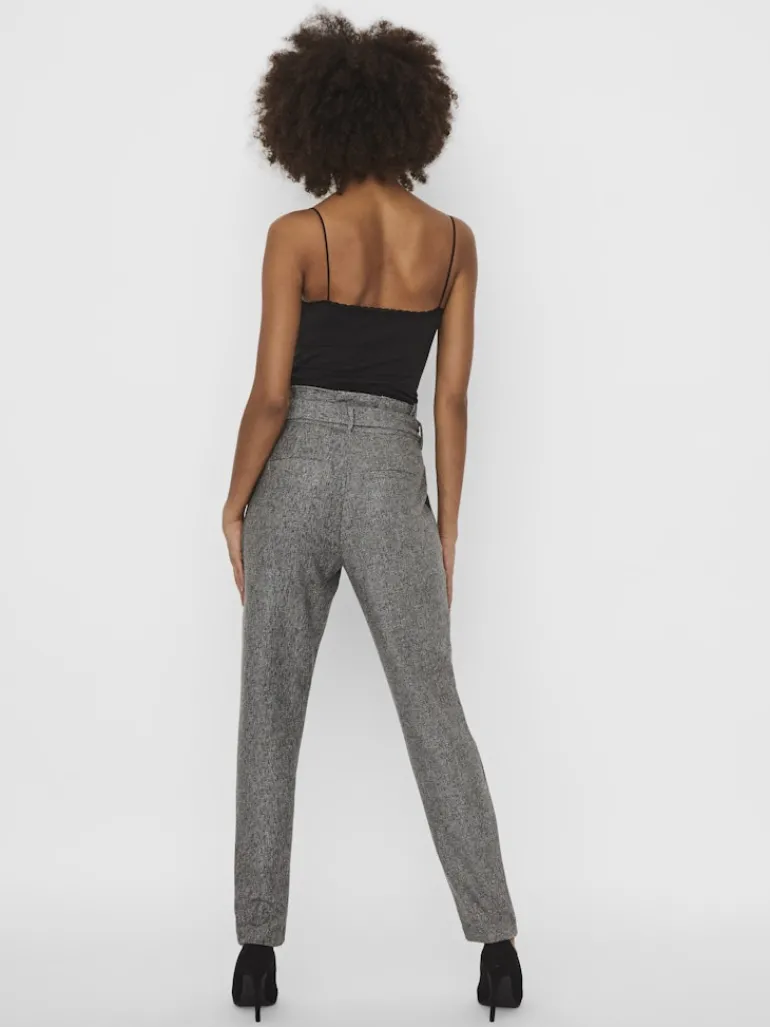 VMEVA HR LOOSE PAPERBAG SP PANT NOOS medium grey melange