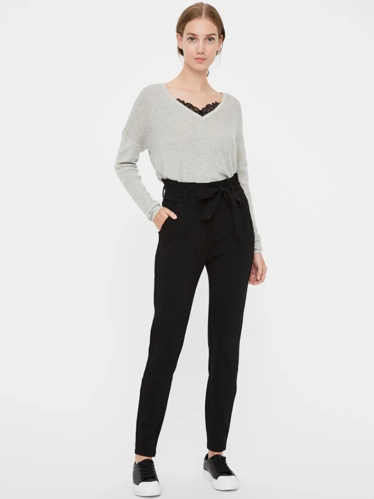 VMEVA HW LOOSE PAPERBAG PANT NOOS black