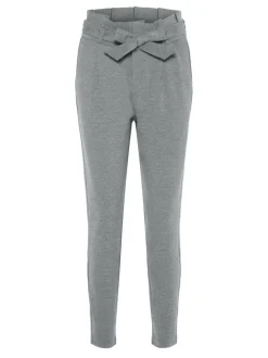 VMEVA HW LOOSE PAPERBAG PANT NOOS medium grey melange