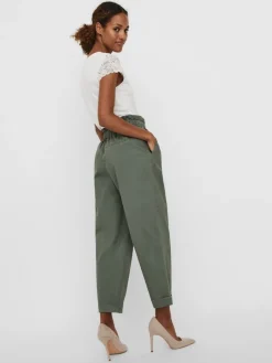 VMEVANY HR LOOSE STRING ANKL PANT GA laurel wreath