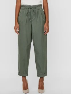 VMEVANY HR LOOSE STRING ANKL PANT GA laurel wreath