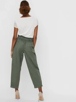 VMEVANY HR LOOSE STRING ANKL PANT GA laurel wreath