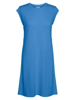 VMEVERLY SL O-NECK SHORT DRESS VMA azure blue