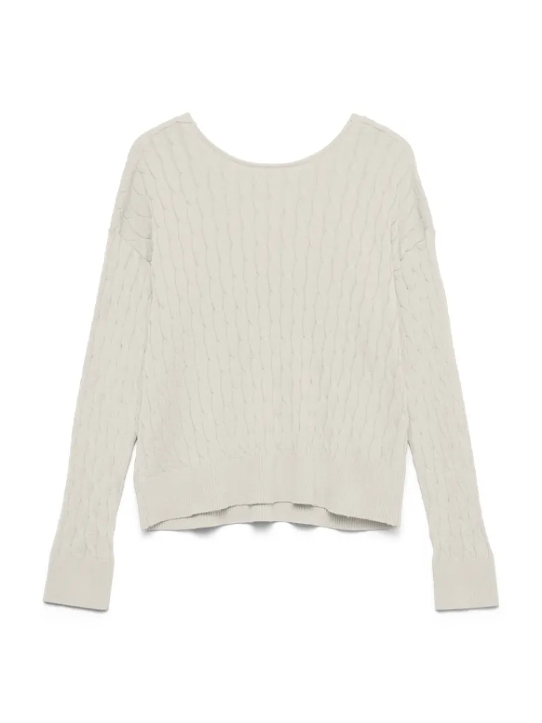 VMFANTASTIC LS V-BACK CABLE PULLOVER birch