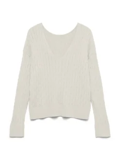 VMFANTASTIC LS V-BACK CABLE PULLOVER birch