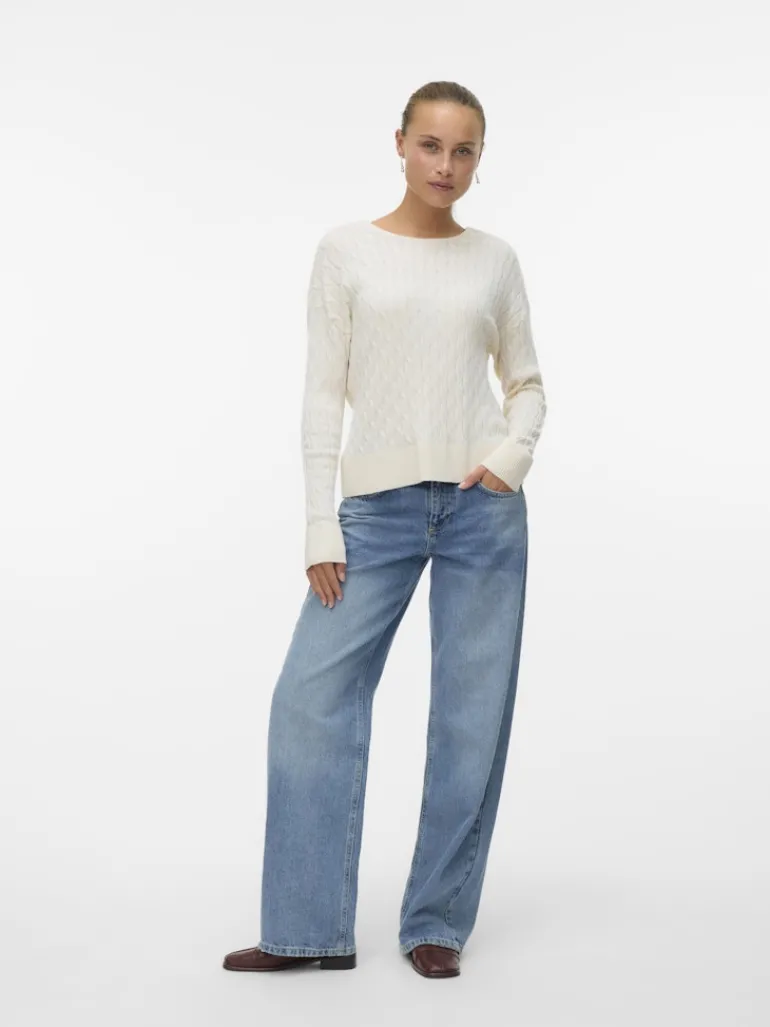 VMFANTASTIC LS V-BACK CABLE PULLOVER birch