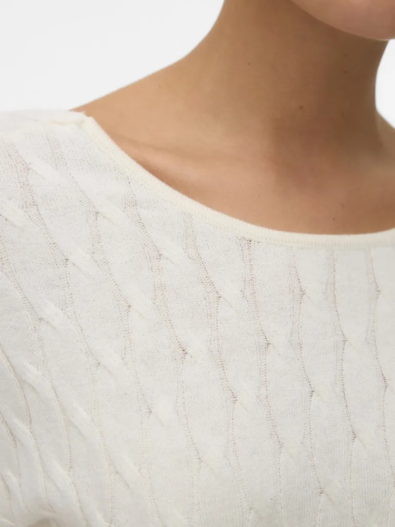 VMFANTASTIC LS V-BACK CABLE PULLOVER birch
