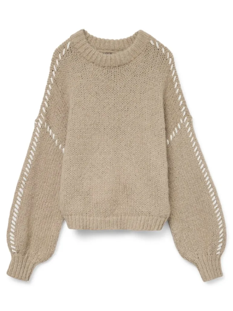 VMFENG LS O-NECK PULLOVER GA BOO silver mink
