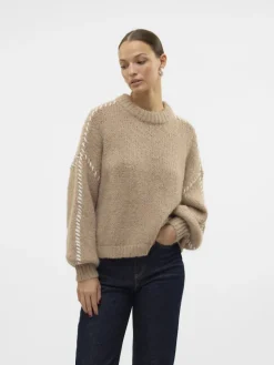 VMFENG LS O-NECK PULLOVER GA BOO silver mink