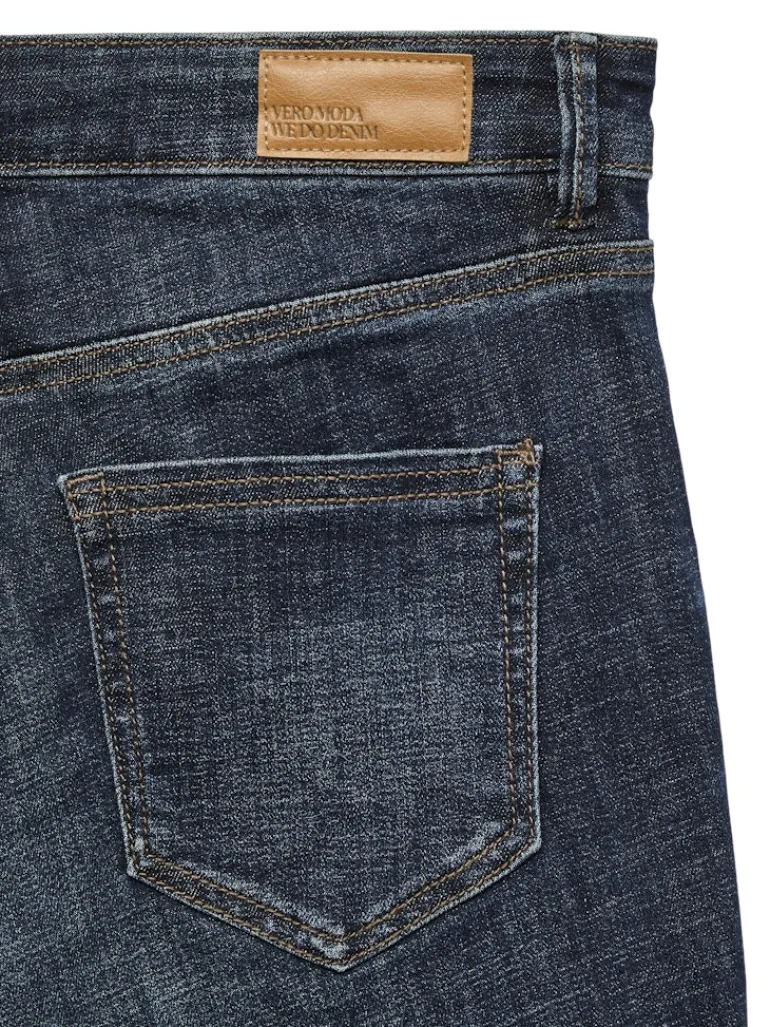 VMFLASH MR SKINNY JEANS LI3303 GA NOOS dark blue denim