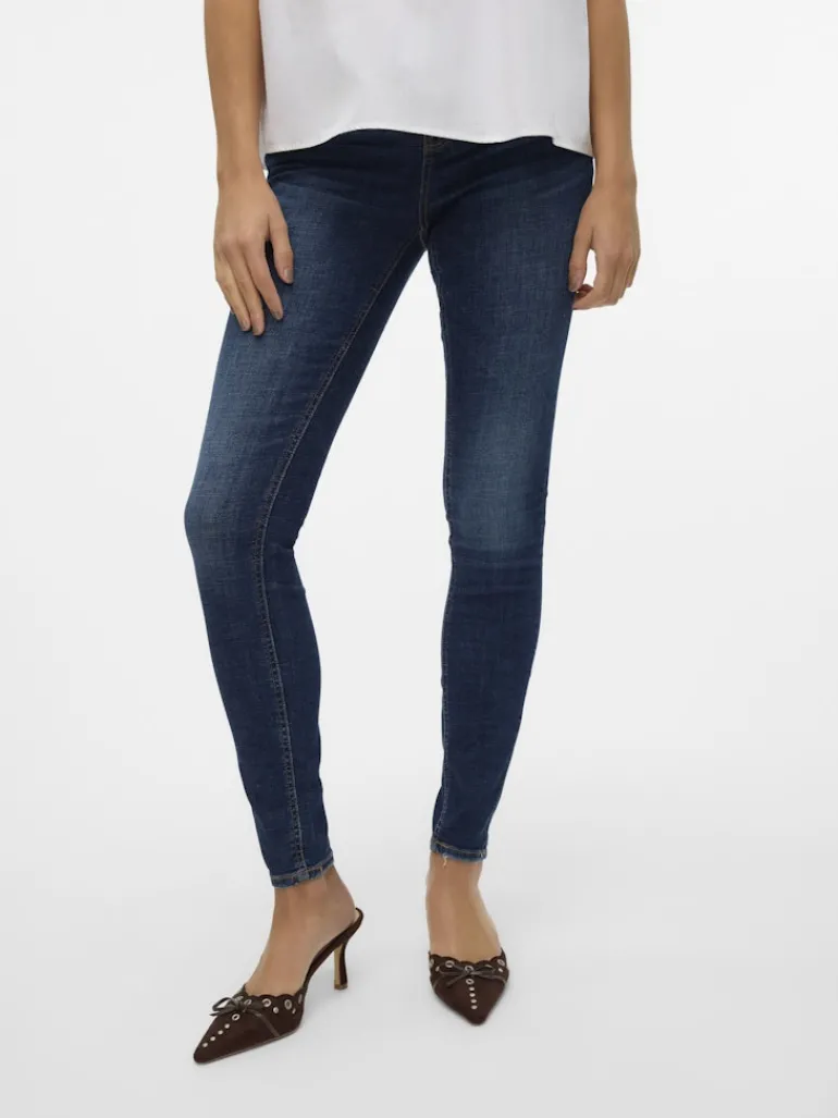 VMFLASH MR SKINNY JEANS LI3303 GA NOOS dark blue denim