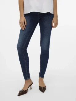 VMFLASH MR SKINNY JEANS LI3303 GA NOOS dark blue denim