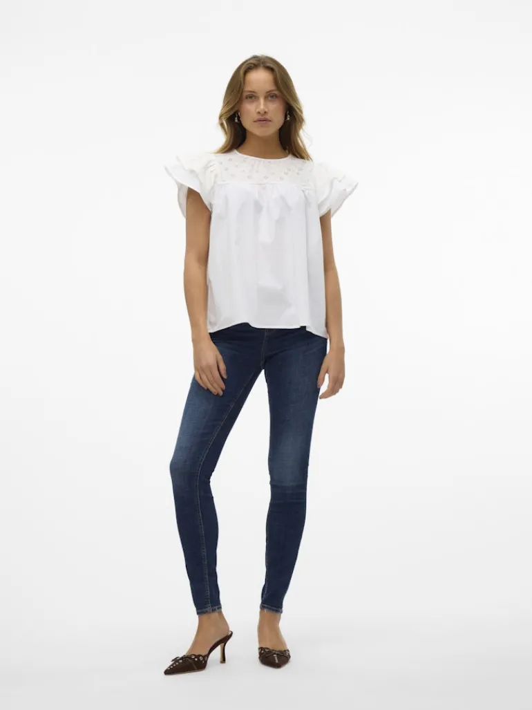 VMFLASH MR SKINNY JEANS LI3303 GA NOOS dark blue denim