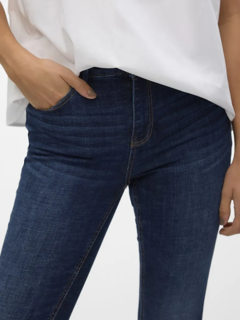 VMFLASH MR SKINNY JEANS LI3303 GA NOOS dark blue denim