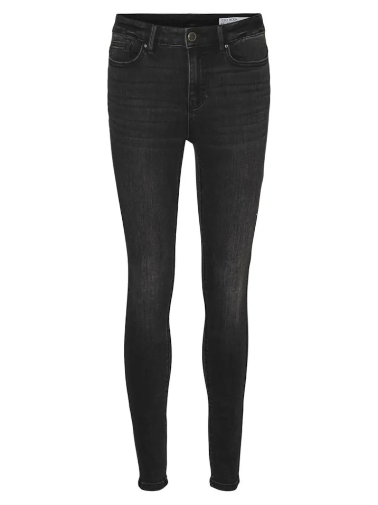 VMFLASH MR SKINNY JEANS LI111 GA NOOS black denim
