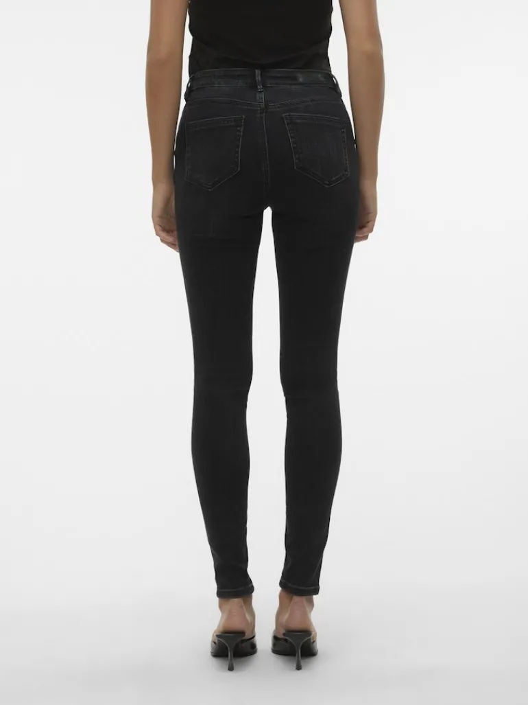 VMFLASH MR SKINNY JEANS LI111 GA NOOS black denim