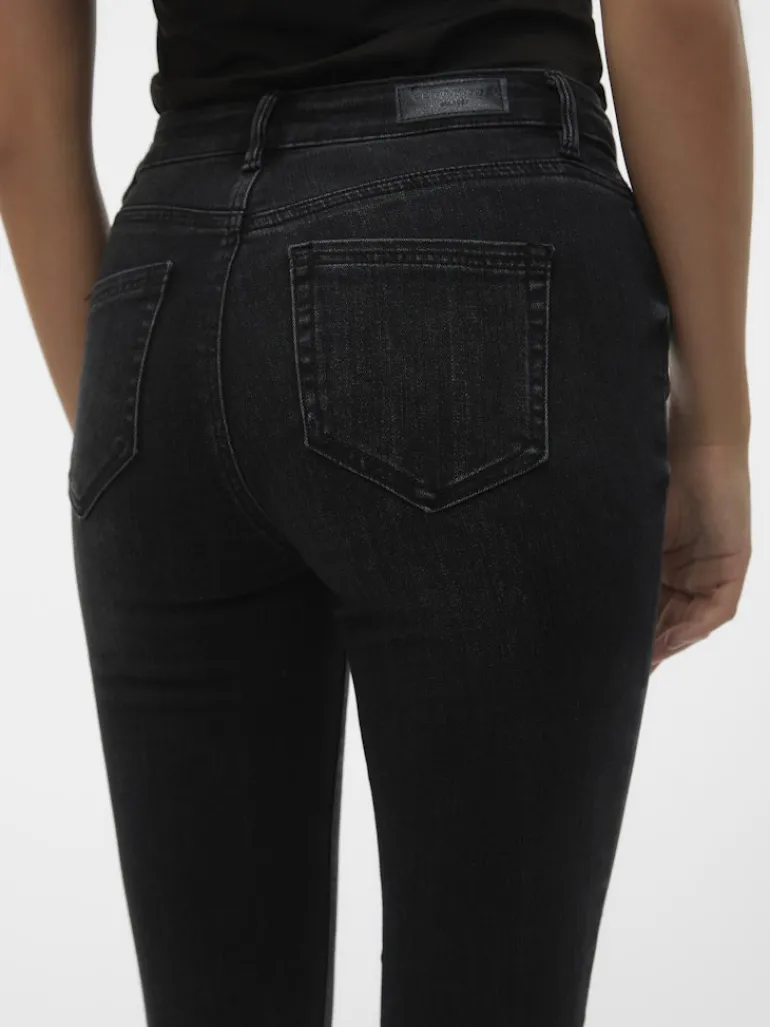 VMFLASH MR SKINNY JEANS LI111 GA NOOS black denim