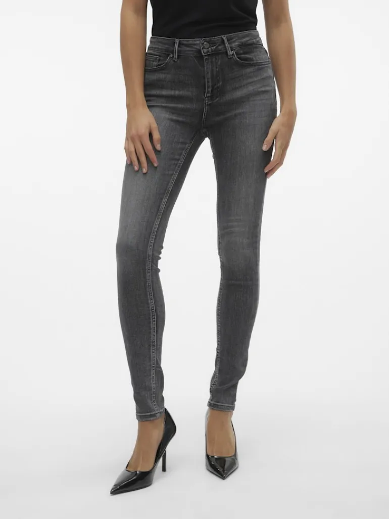 VMFLASH MR SKINNY JEANS LI213 GA NOOS medium grey denim