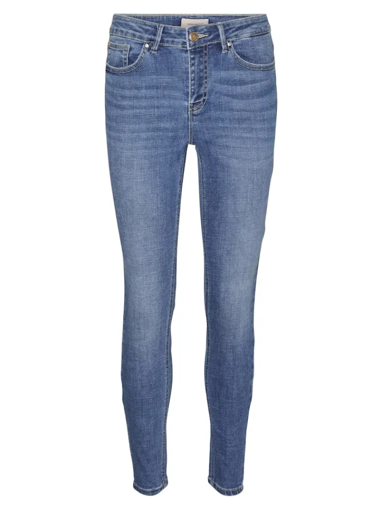 VMFLASH MR SKINNY JEANS LI347 GA NOOS medium blue denim