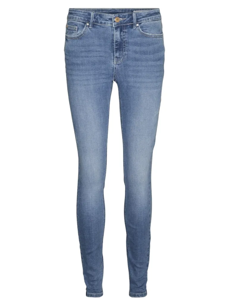 VMFLASH MR SKINNY JEANS LI347 GA NOOS medium blue denim