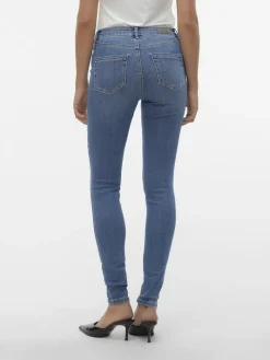 VMFLASH MR SKINNY JEANS LI347 GA NOOS medium blue denim