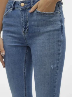 VMFLASH MR SKINNY JEANS LI347 GA NOOS medium blue denim