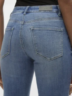 VMFLASH MR STRAIGHT JEANS LI347 GA NOOS medium blue denim