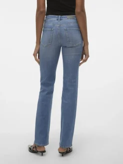VMFLASH MR STRAIGHT JEANS LI347 GA NOOS medium blue denim