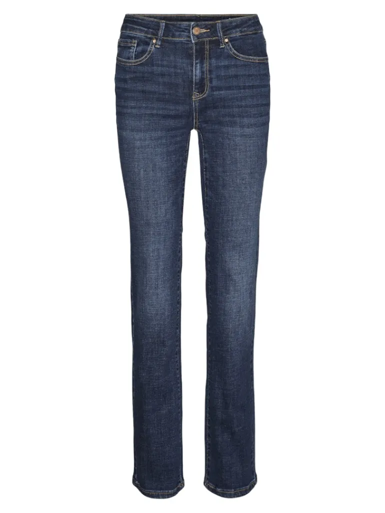 VMFLASH MR STRAIGHT JEANS LI3300 GA NOOS dark blue denim