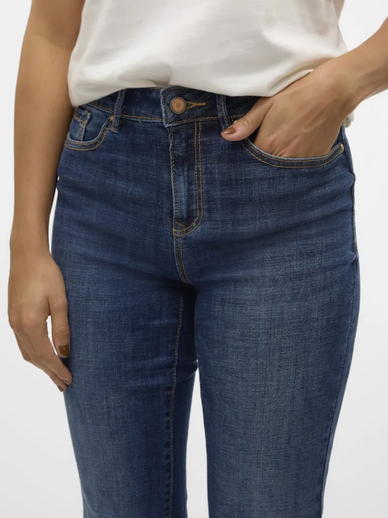 VMFLASH MR STRAIGHT JEANS LI3300 GA NOOS dark blue denim