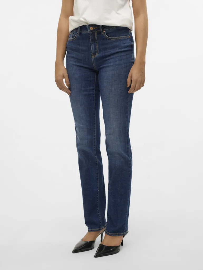 VMFLASH MR STRAIGHT JEANS LI3300 GA NOOS dark blue denim