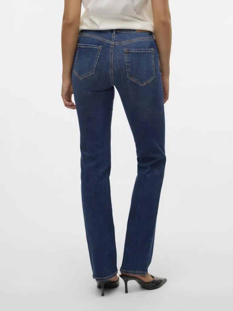 VMFLASH MR STRAIGHT JEANS LI3300 GA NOOS dark blue denim