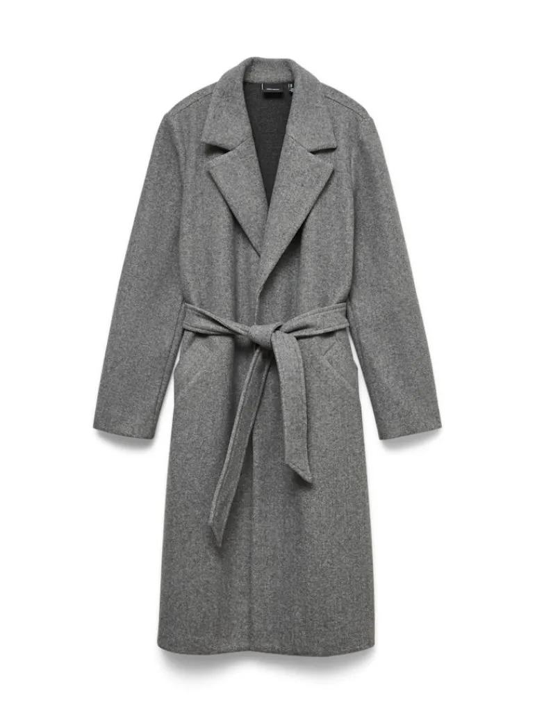 VMFORTUNEAYA LONG COAT GA NOOS medium grey melange