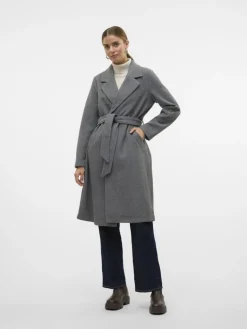 VMFORTUNEAYA LONG COAT GA NOOS medium grey melange
