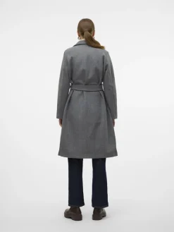 VMFORTUNEAYA LONG COAT GA NOOS medium grey melange