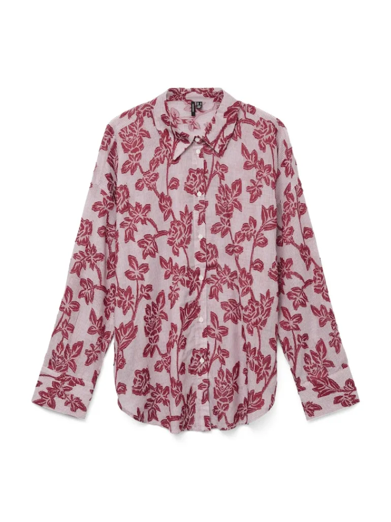 VMFRANKIE LS SHIRT WVN karanda red