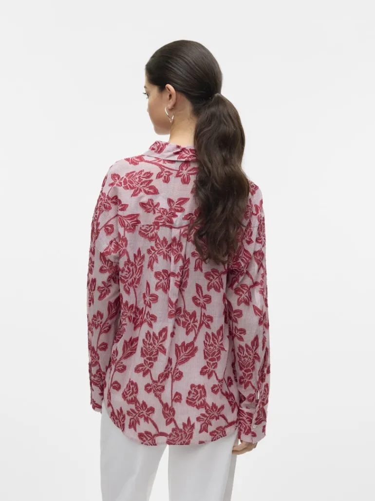 VMFRANKIE LS SHIRT WVN karanda red