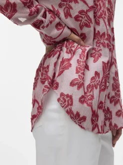 VMFRANKIE LS SHIRT WVN karanda red