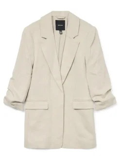 VMFRIDA 3/4 REGULAR BLAZER NOOS oatmeal