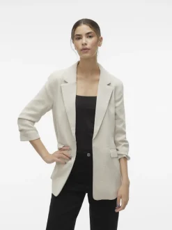 VMFRIDA 3/4 REGULAR BLAZER NOOS oatmeal