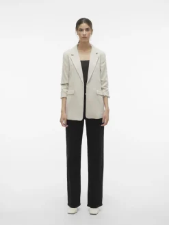 VMFRIDA 3/4 REGULAR BLAZER NOOS oatmeal