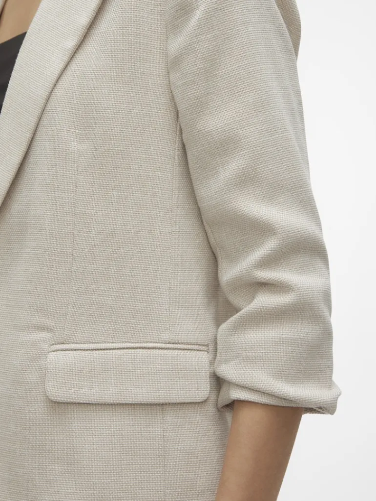 VMFRIDA 3/4 REGULAR BLAZER NOOS oatmeal