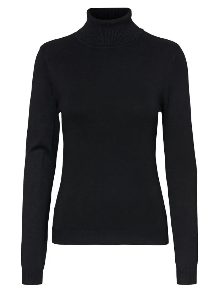 VMGLORY LS ROLLNECK BLOUSE GA NOOS black