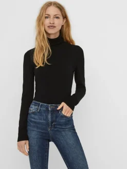VMGLORY LS ROLLNECK BLOUSE GA NOOS black