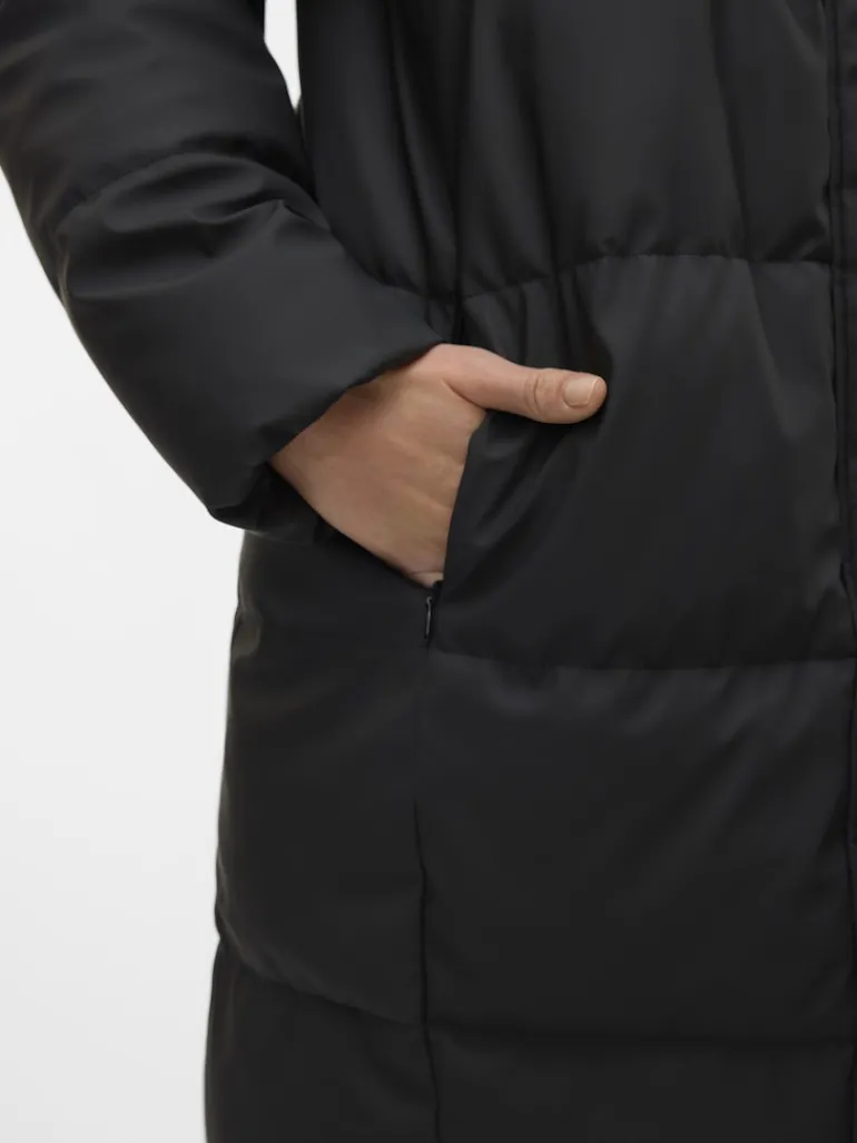 VMGRETAKYLIE COATED COAT NOOS black